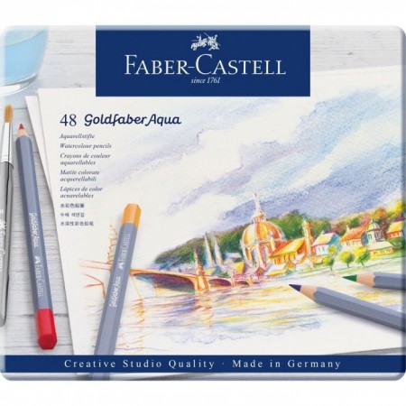 Chì Màu Nước Goldfaber, Hộp Thiếc 48 Màu